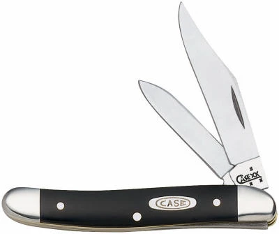 Medium Jack Pocket Knife, Stainless Steel/Black, 3-3/8-In. Closed