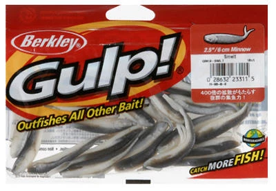 Gulp Minnow, Smelt Plastic, 2-1/2-In., 18-Ct.