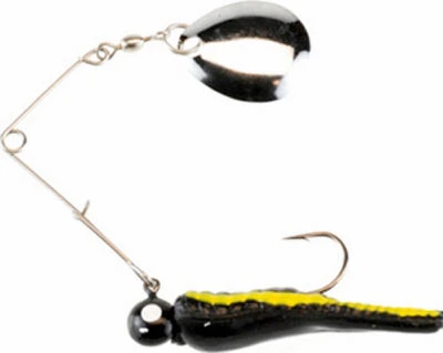 Beetle Spinner, Black Nickel/Yellow Stripe, 1/8-oz.