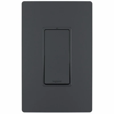 Single Pole Light Switch, Graphite, 15A