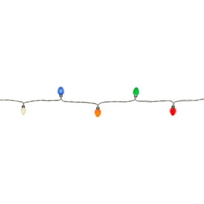 Mini Vintage Christmas Light, Opaque Multi Color Bulbs, Battery Operated, 25-Ct.