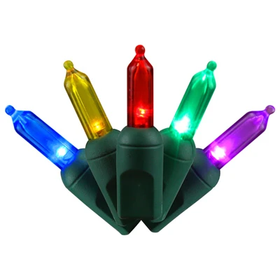 T5 Commercial Christmas String Lights, Multi Color, 8 Functions, Battery Operated, 50-Ct.