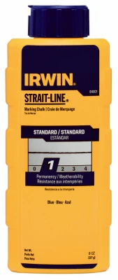 Strait-Line Blue Powder Chalk, 8 oz. Plastic Bottle