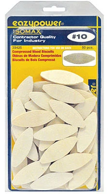 Plate Joiner Wood Biscuits, #10, 50-Pk.