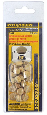 20PK 5/16 Mushroom Plug