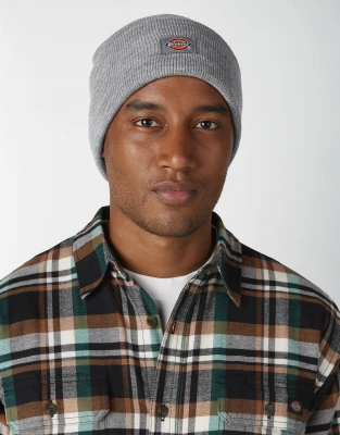 Tall Cuff Beanie, Heather Gray