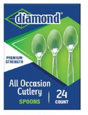 Clear Plastic Heavyweight Spoons, 24-Ct.