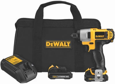 12-Volt Cordless Impact Driver Kit, 1/4-In., 2 Lithium-Ion Batteries