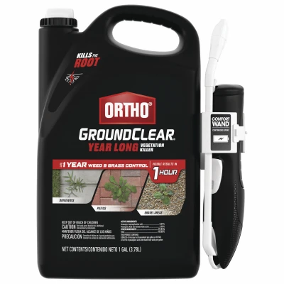 GroundClear Year Long Vegetation Killer with Wand, 1 Gallon Ready-To-Use