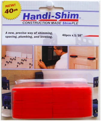 Construction Shims, Red, 1/16-In., 40-Ct.