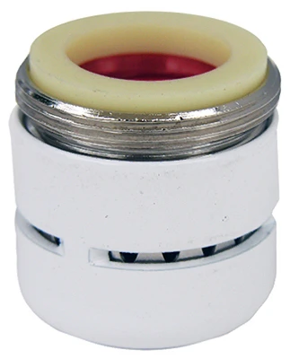 Dual Thread Aerator, White, 2.2 Gpm For Faucets