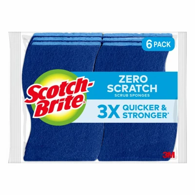 Non-Scratch Scrub Sponge, 6-Pk.