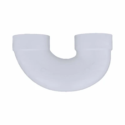 DWV Return Bend, White, 4 In.
