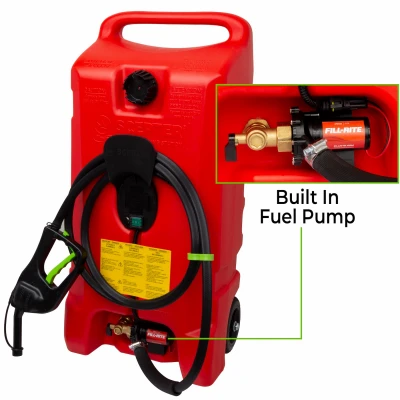 Flo 'N Go Battery-Powered Fueling Station, 10-Ft. Hose & Spout, Holds 14 Gallons