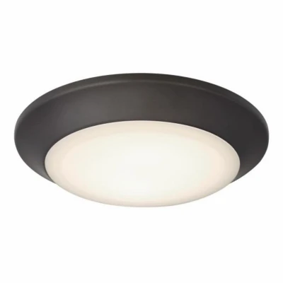 Makira LED Ceiling Fixture, Dimmable, Indoor/Outdoor Use, Color Temperature Selection, Black/Bronze, 16 Watt, 7.5 In.
