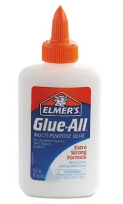 Glue-all White Glue, Repositionable, 4 Ounces - Multi-purpose Adhesive