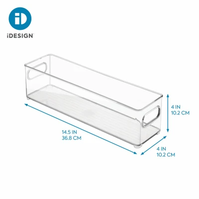 Refrigerator and Freezer Storage Bin 14.5 Inches by 4 Inches by 4 Inches