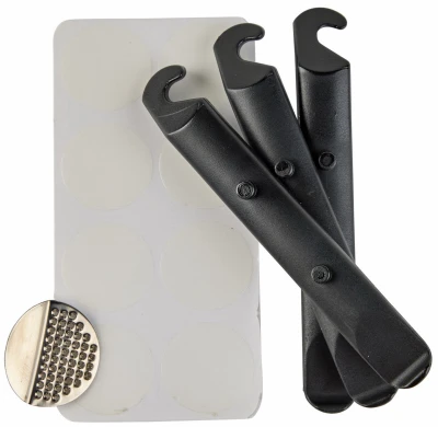 Bicycle Tire Repair Kit with 20 Glueless Patches for Quick Flat Tire Fixes