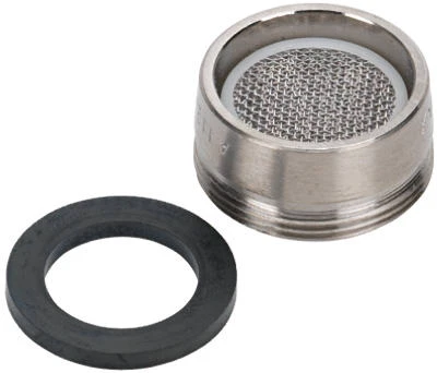Replacement Brass Aerator Assembly with Male Thread in Brushed Nickel Finish