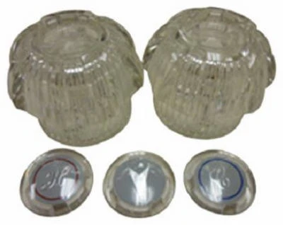 Replacement Acrylic Lavatory and Kitchen Faucet Handle Pair