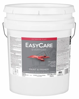 Everyday Exterior Latex Paint, Flat, Pastel Base, 5 Gallon