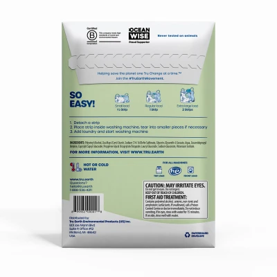 Laundry Detergent Eco-Strips Fragrance-Free 32 Count Pack