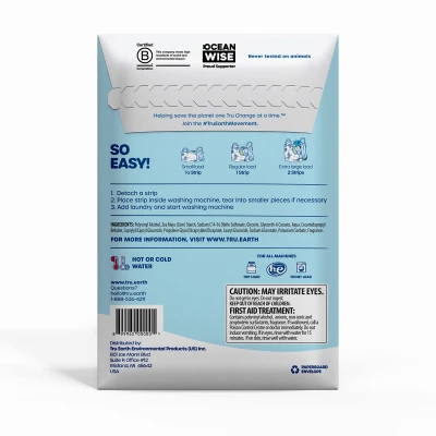 Laundry Detergent Eco-Strips with Fresh Linen Scent, 32 Count Strips
