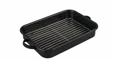 Open Roasting Pan with Rack, 22 Lb. Capacity