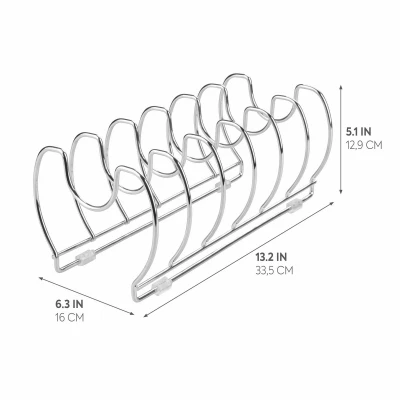 Classico Steel Cookware Organizer Rack, 13.2 Inches Length by 6.35 Inches Width by 5.17 Inches Height