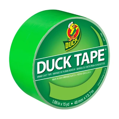 Duct Tape, X-Factor Neon Green, 1.88-In. x 15 Yds.