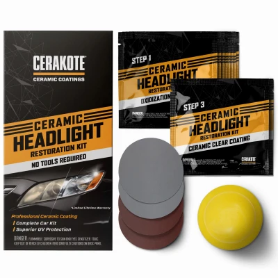 Ceramic Headlight Restoration Kit for Automotive Lens Repair and Polishing