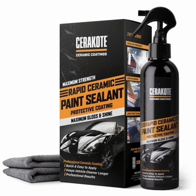 Rapid Ceramic Paint Sealant Protective Coating, Maximum Gloss & Shine, 12 oz.