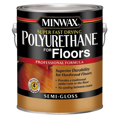 Semi-Gloss Low-VOC Fast-Drying Polyurethane Floor Finish, 1-Gallon