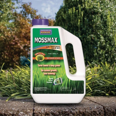 Mossmax Moss Control Granules, 6 Pounds, Lawn and Roof Treatment