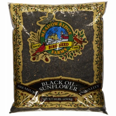 Black Sunflower Wild Bird Food, 10 Pounds - Premium Quality Bird Seed