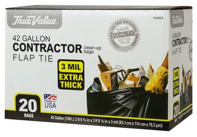 Contractor Trash Bags, 20-Ct., 42 Gallons