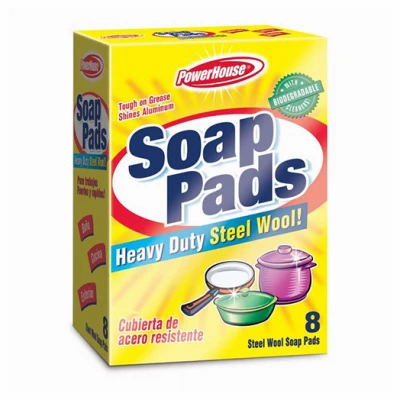 Steel Wool Soap Pads, 8-Ct.