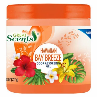 Odor Absorbing Gel, Hawaiian Bay Breeze, 10-oz.