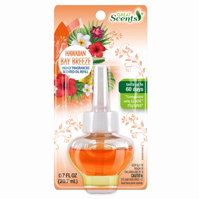 Air Freshener Scented Oil Refill, Hawaiian Bay Breeze, 0.7-oz.