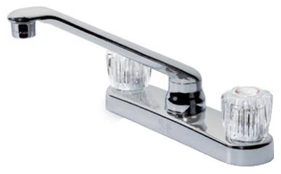 Kitchen Faucet, 2 Handles, Chrome