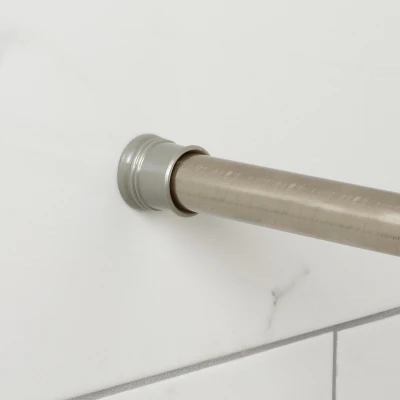 Adjustable Tension Shower Rod 41 In. To 72 In. Brushed Chrome