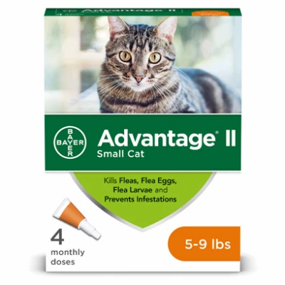 Flea Prevention for Small Cats, 5-9-Lbs., 4 doses.