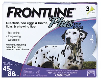 Flea & Tick Killer, For Large Dogs, 3-Doses