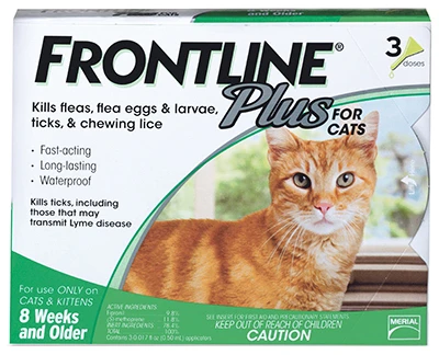 Flea & Tick Killer, For Cats & Kittens, 3-Doses