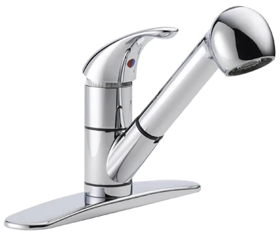 Kitchen Faucet With Pull-Out Spray, Single-Lever, Chrome
