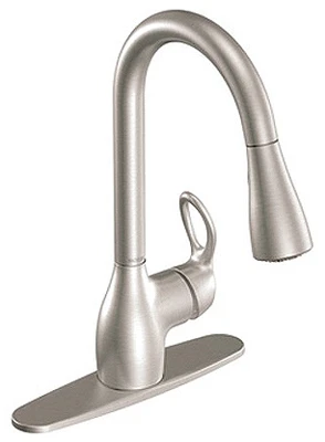 Kitchen Faucet With Pull-Down Spray, Single Handle, Spot-Resistant Stainless Steel