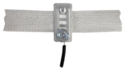 Electric Fence Tape Connector, 1/2 To 1-1/2 In.