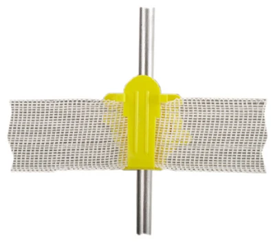 Electric Fence Insulator, Round Post, Western Style, Yellow, 25-Pk.