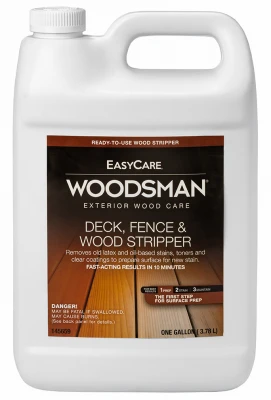 Woodsman Deck Stripper, 1 Gallon Container, Heavy Duty Wood Deck Cleaner and Stripper