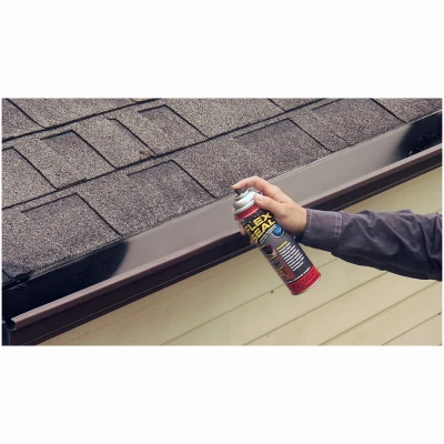 FLEX SEAL Black Rubber Sealant Coating, 14 Ounce Aerosol Spray Can